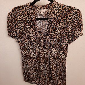 Leopard Print Blouse